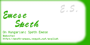 emese speth business card